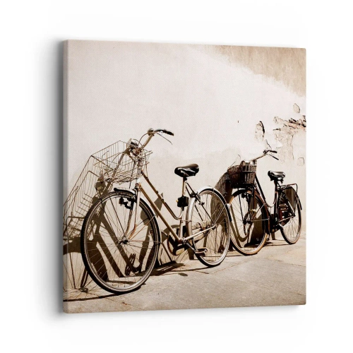 Lærredstryk - Billede på lærred - Uforglemmelig charme fra fortiden - 40x40 cm