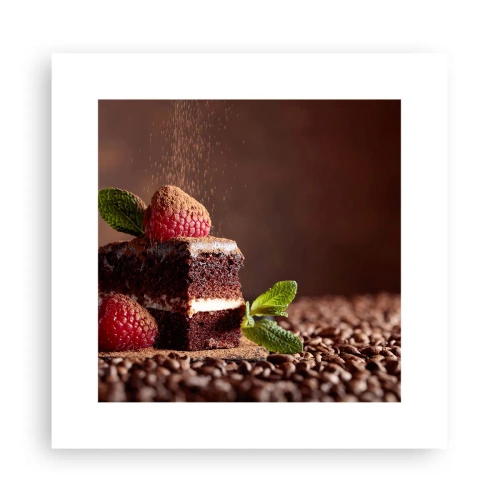 Plakat - Livet er sødt - 30x30 cm