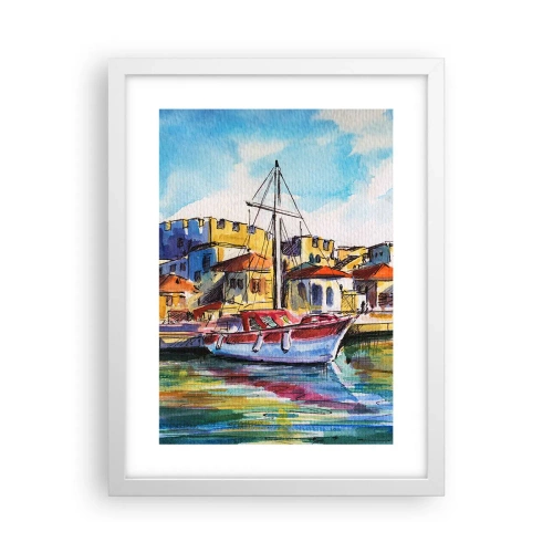 Plakat i hvid ramme - Regnbue eftermiddag - 30x40 cm