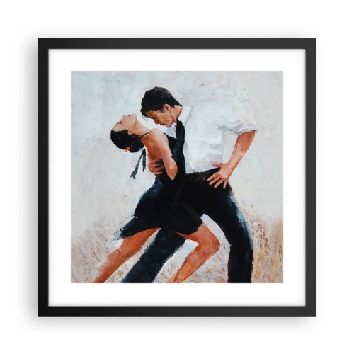 Plakat i sort ramme - Mine drømmes tango - 40x40 cm
