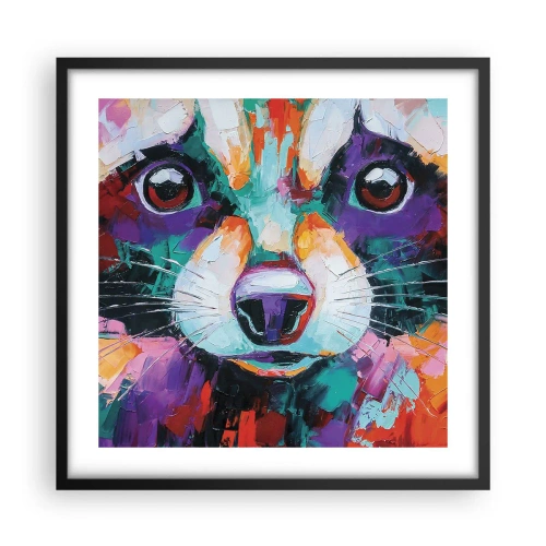 Plakat i sort ramme - Kun gode følelser - 50x50 cm