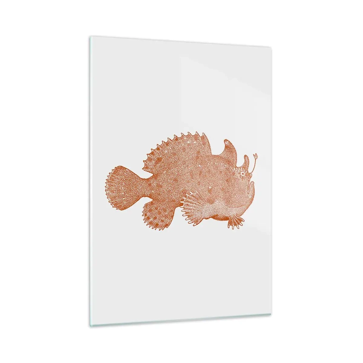 Billede på glas - Og dog en fisk - 50x70 cm