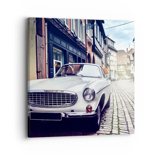 Lærredstryk - Billede på lærred - Fortiden er i dag - 40x40 cm