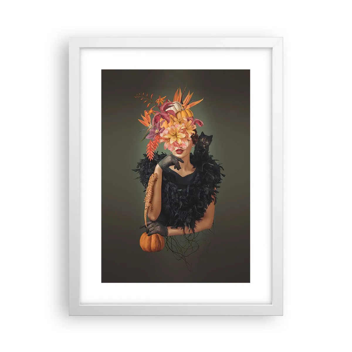 Plakat i hvid ramme - Heksens fortryllelse - 30x40 cm