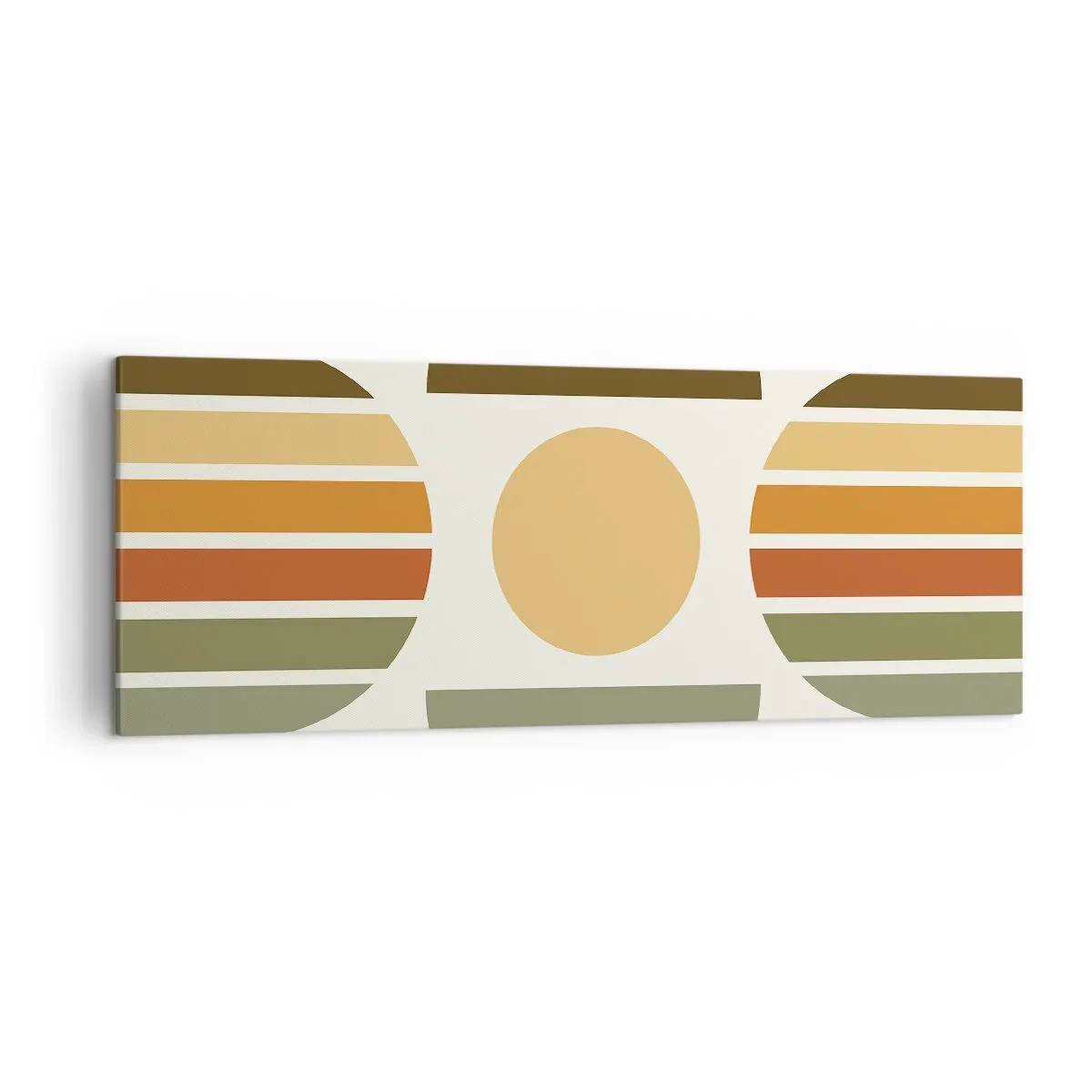 Lærredstryk - Billede på lærred - I jordfarver - 140x50 cm