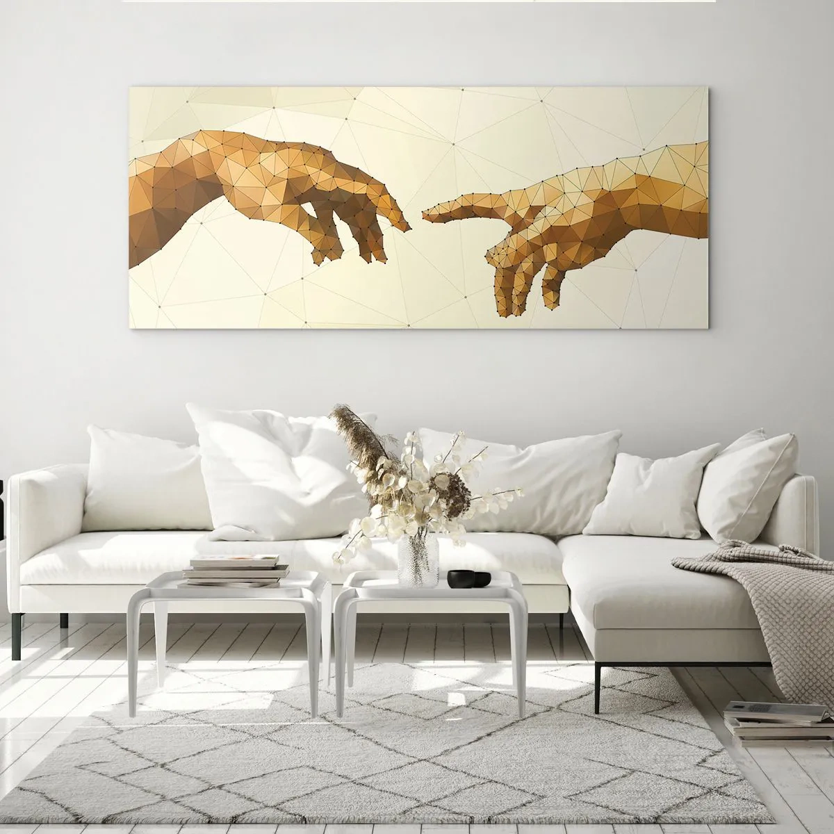 Billede på glas - Guddommelig geometri - 100x40 cm