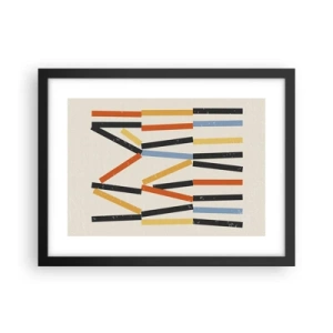 Plakat i sort ramme - Vandret komposition - 40x30 cm