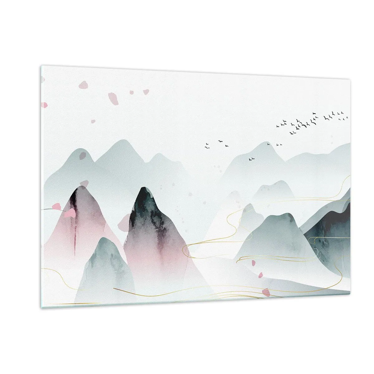 Billede på glas - Over toppene - 120x80 cm