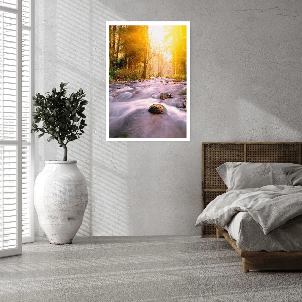 Plakat - Malachit i sølv- og guldfatning - 70x100 cm