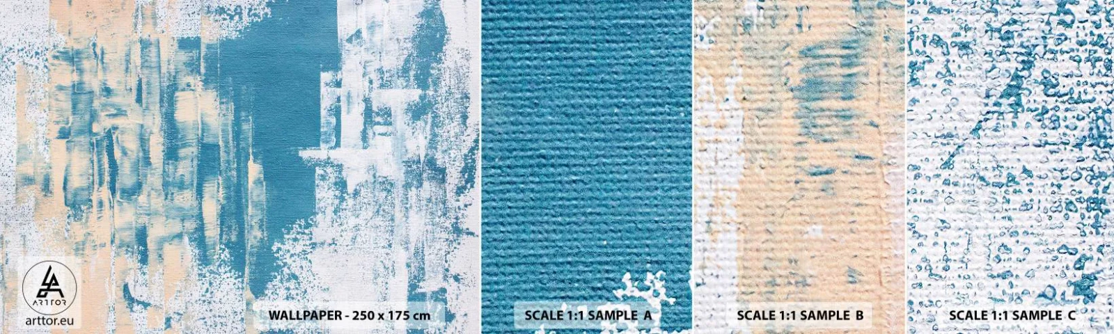 Fototapet Prøve Standard Eco - Gennem istappen - Abstraktion, Stykke, Moderne mønster - 100x30 cm