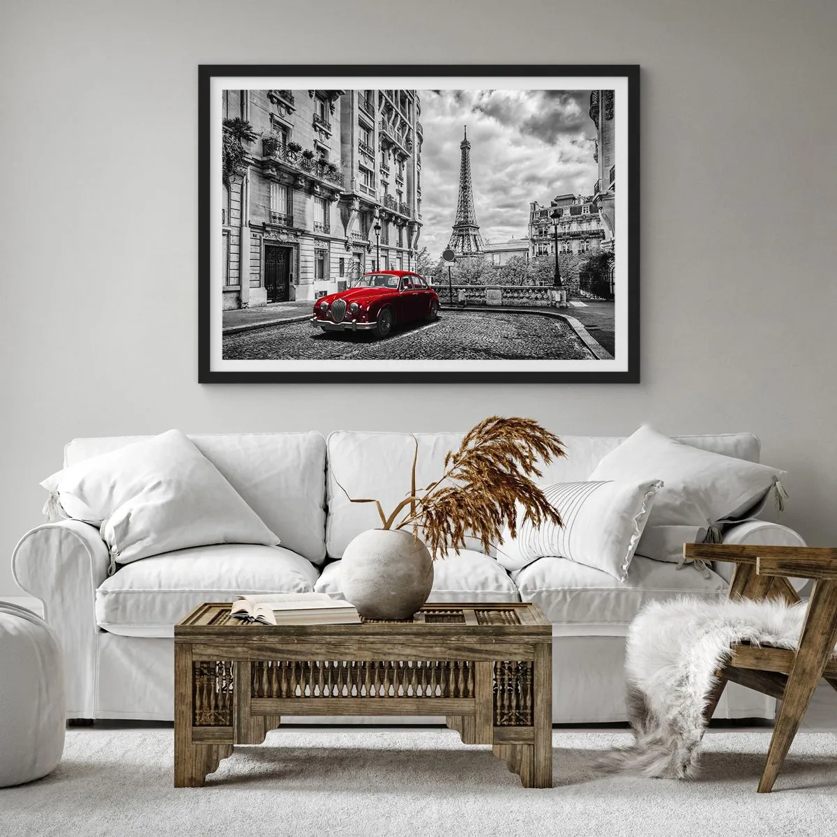 Plakat i sort ramme - Rovdyr i byen - 70x50 cm