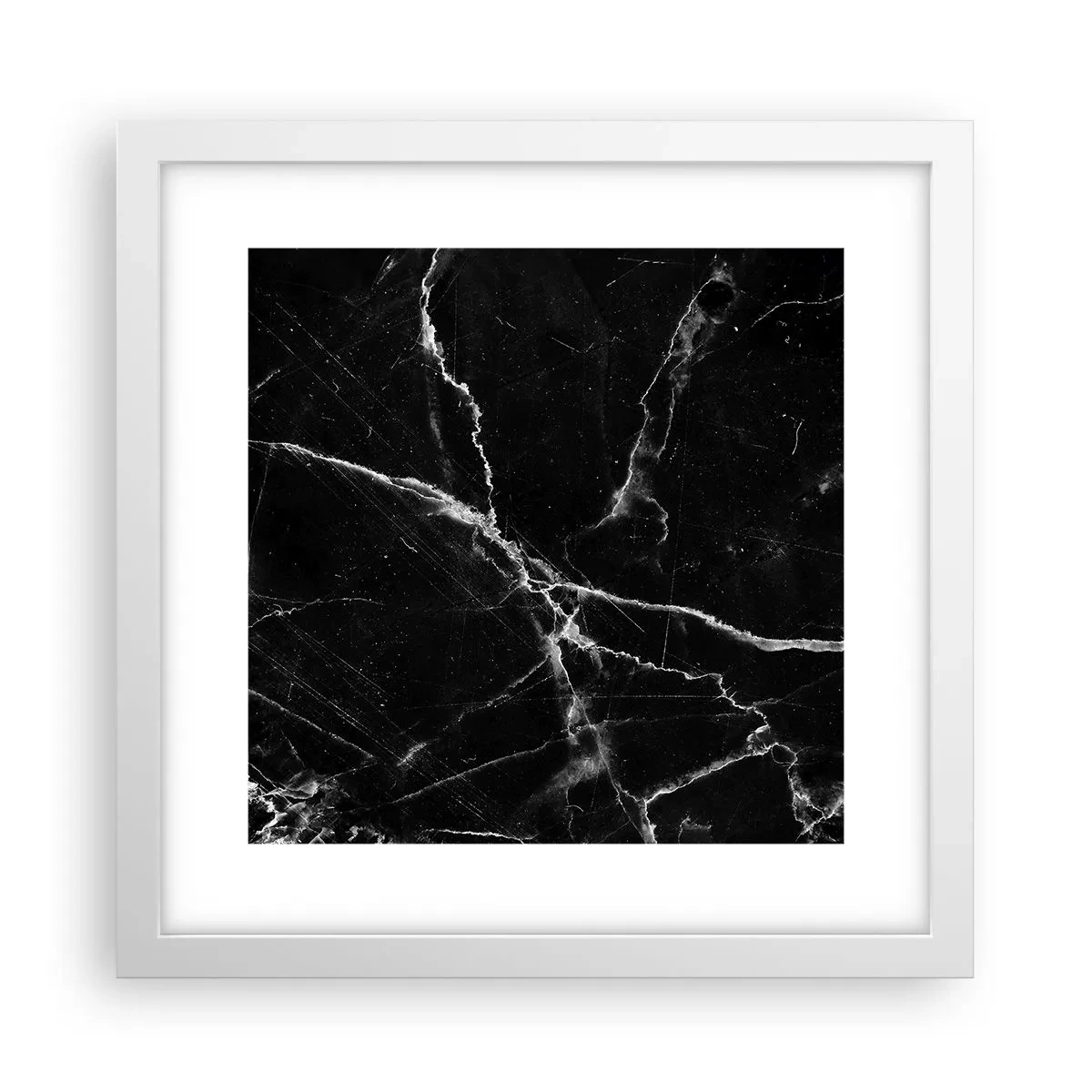 Plakat i hvid ramme - Stenens hemmelige liv - 30x30 cm