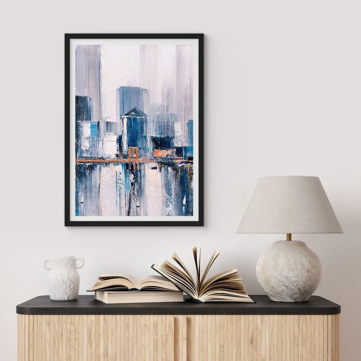 Plakat i sort ramme - Indtryk fra New York - 61x91 cm