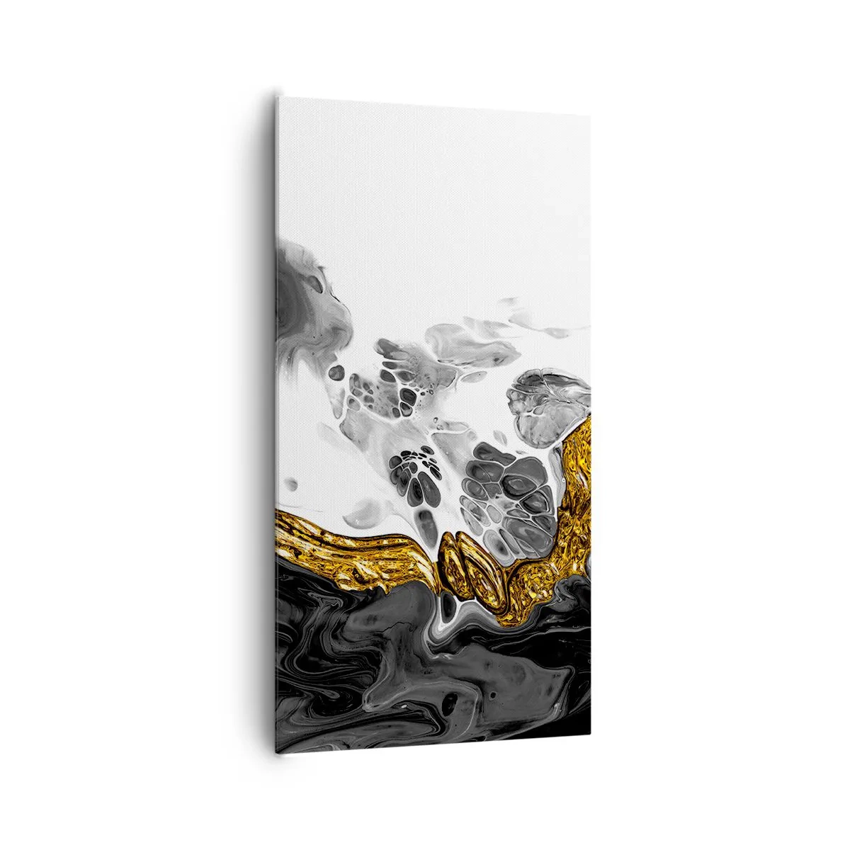 Lærredstryk - Billede på lærred - Organisk sammensætning - 65x120 cm