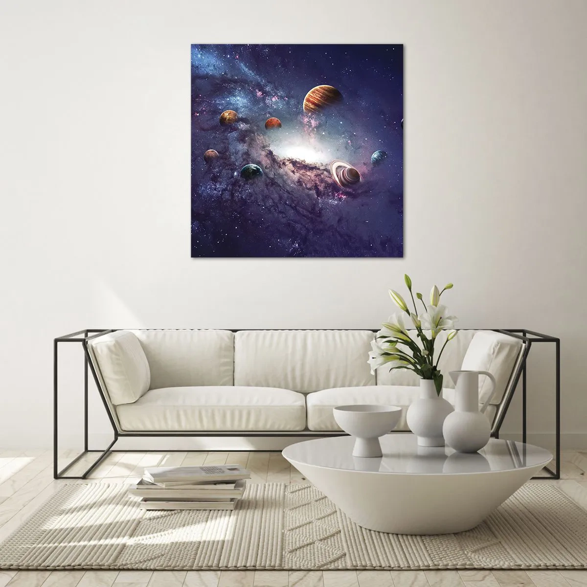 Billede på glas - Systemet med soldans - 50x50 cm