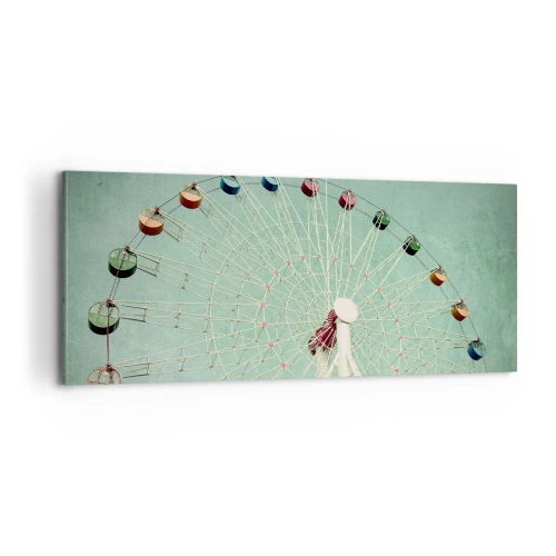 Lærredstryk - Billede på lærred - Vi inviterer dig til at lege - 100x40 cm