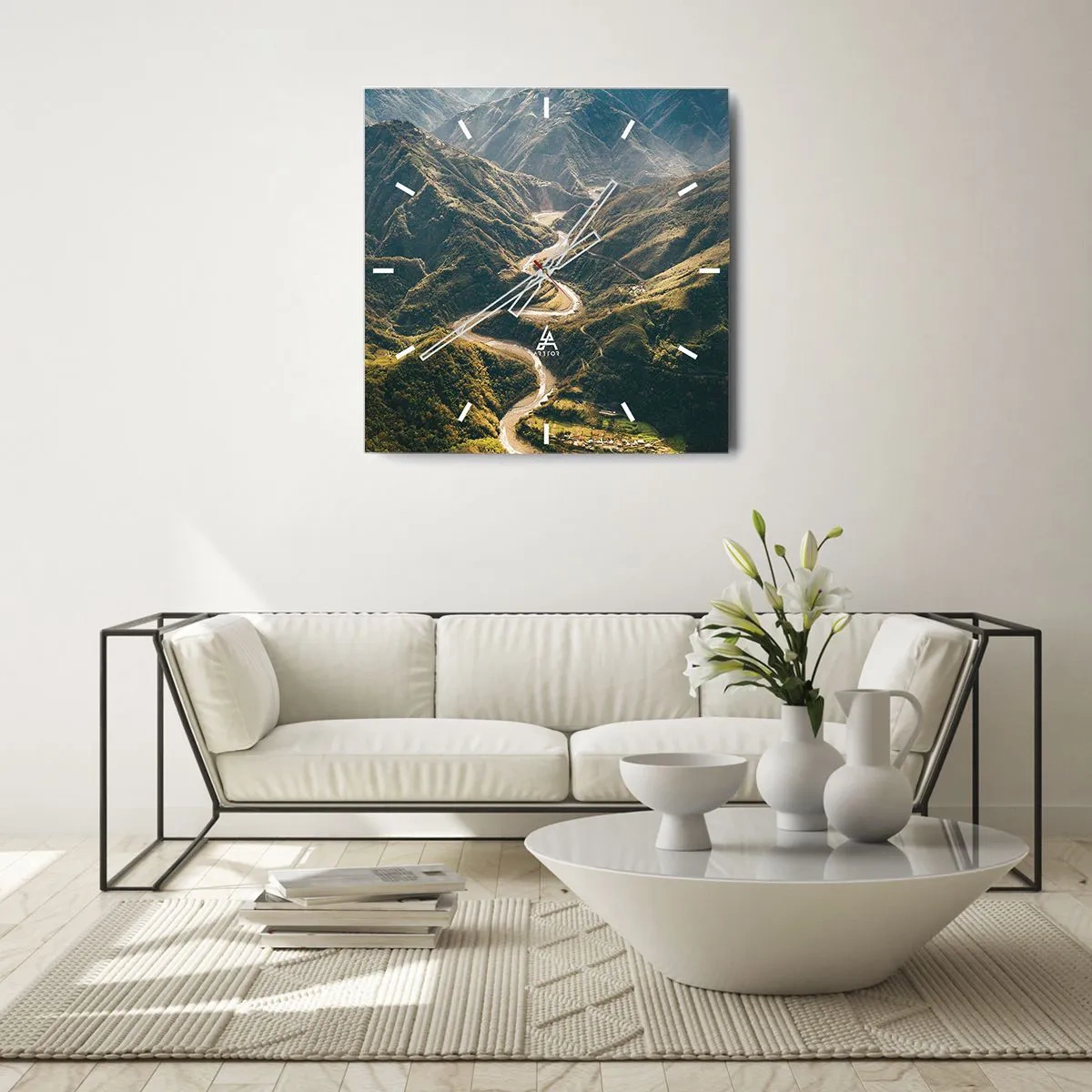 Vægur, Uret - Direkte fra hjertet af bjergene - 30x30 cm