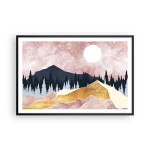 Plakat i sort ramme - Nattevagt - 91x61 cm