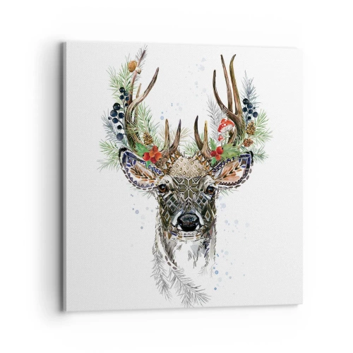 Lærredstryk - Billede på lærred - I festlig påklædning - 70x70 cm