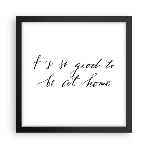 Plakat i sort ramme - Hele sandheden - 30x30 cm