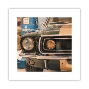 Plakat - Møde med en legende - 30x30 cm