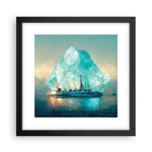 Plakat i sort ramme - Arktisk diamant - 30x30 cm
