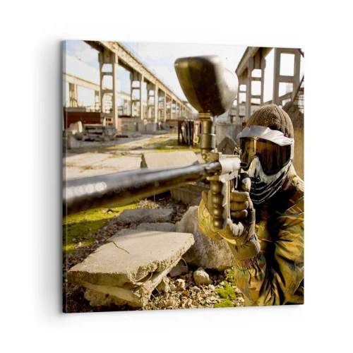 Lærredstryk - Billede på lærred - Og du kan blive en helt - 60x60 cm