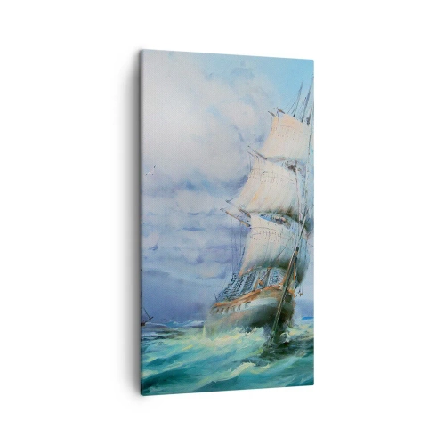 Lærredstryk - Billede på lærred - God vind - 45x80 cm