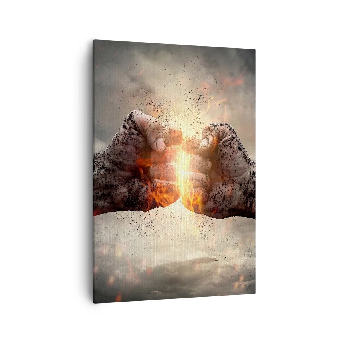 Lærredstryk - Billede på lærred - Stå op til kamp - 70x100 cm