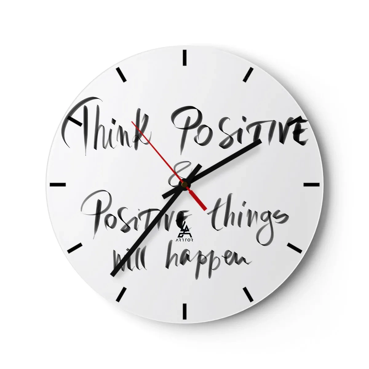 Vægur, Uret - Hvordan skal man leve? - 40x40 cm