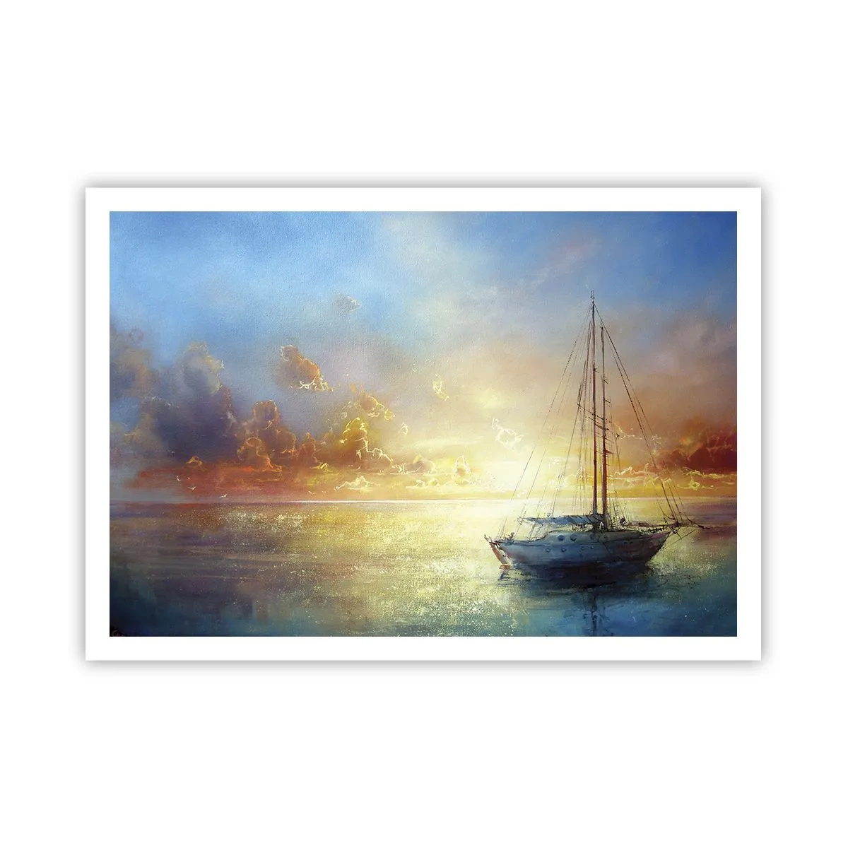 Plakat - I en gylden bugt - 100x70 cm