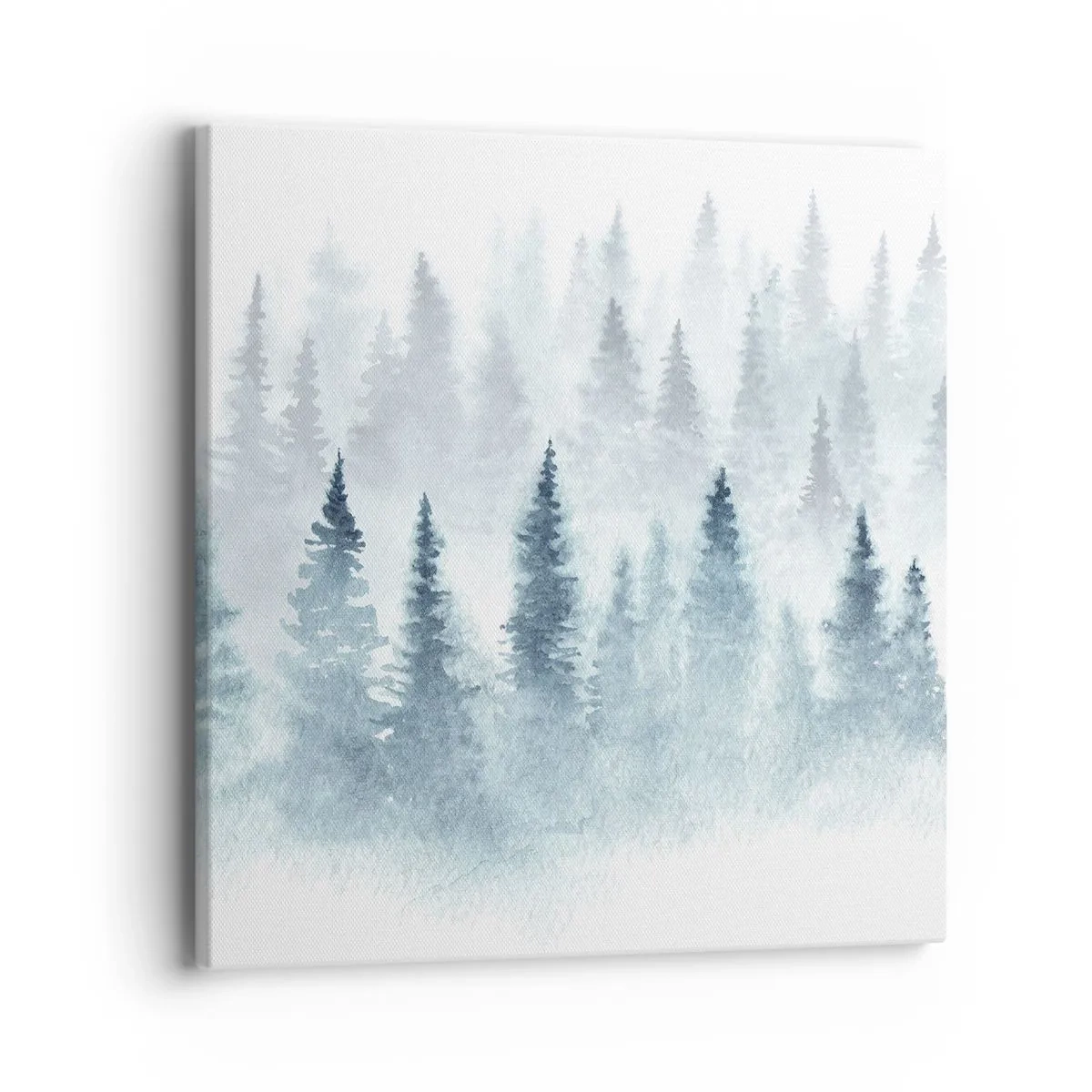 Lærredstryk - Billede på lærred - Indhyllet i tåge - 40x40 cm