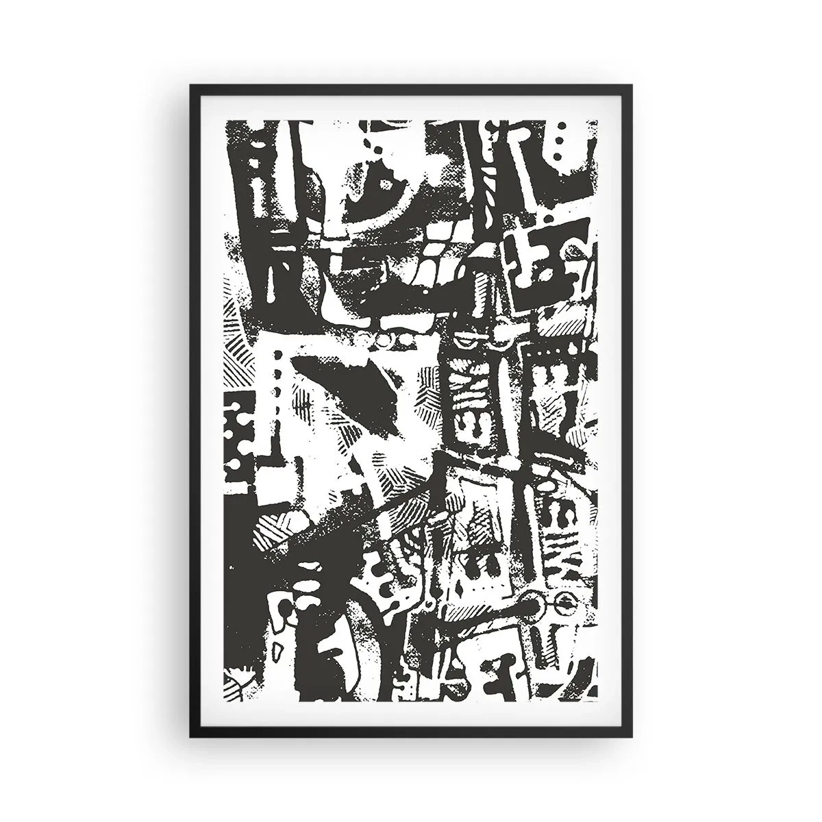 Plakat i sort ramme - Orden eller kaos? - 61x91 cm