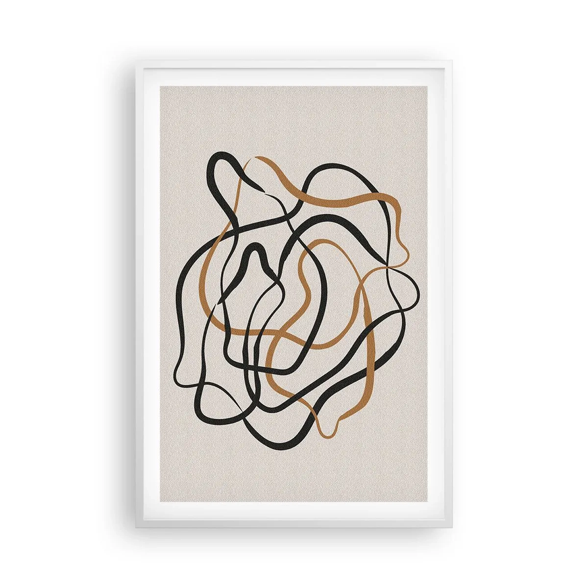 Plakat i hvid ramme - Alt er gået galt - 61x91 cm