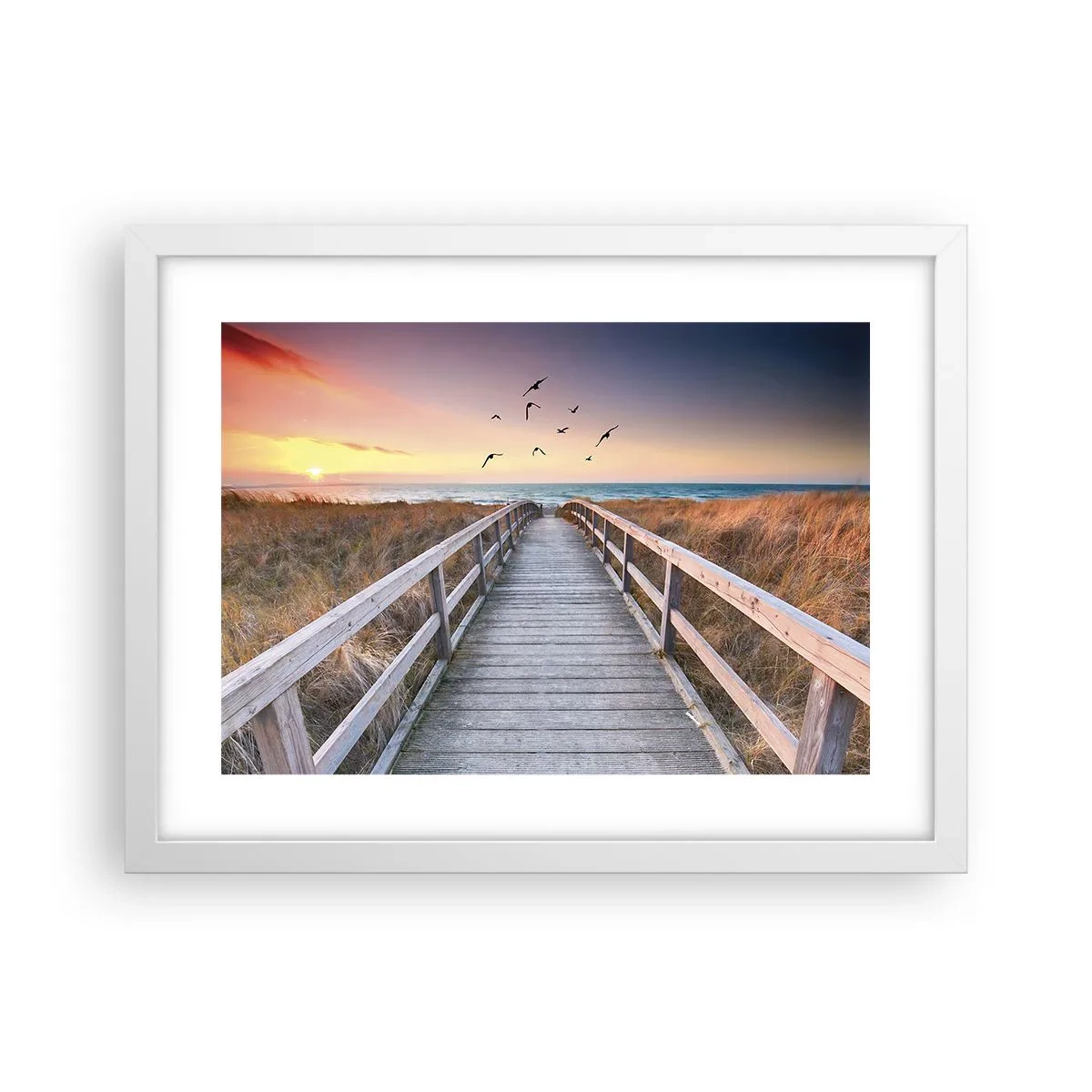 Plakat i hvid ramme - Rummet med højder - 40x30 cm