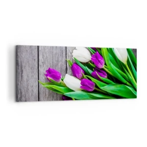 Lærredstryk - Billede på lærred - På dagen for forårsfesten - 100x40 cm