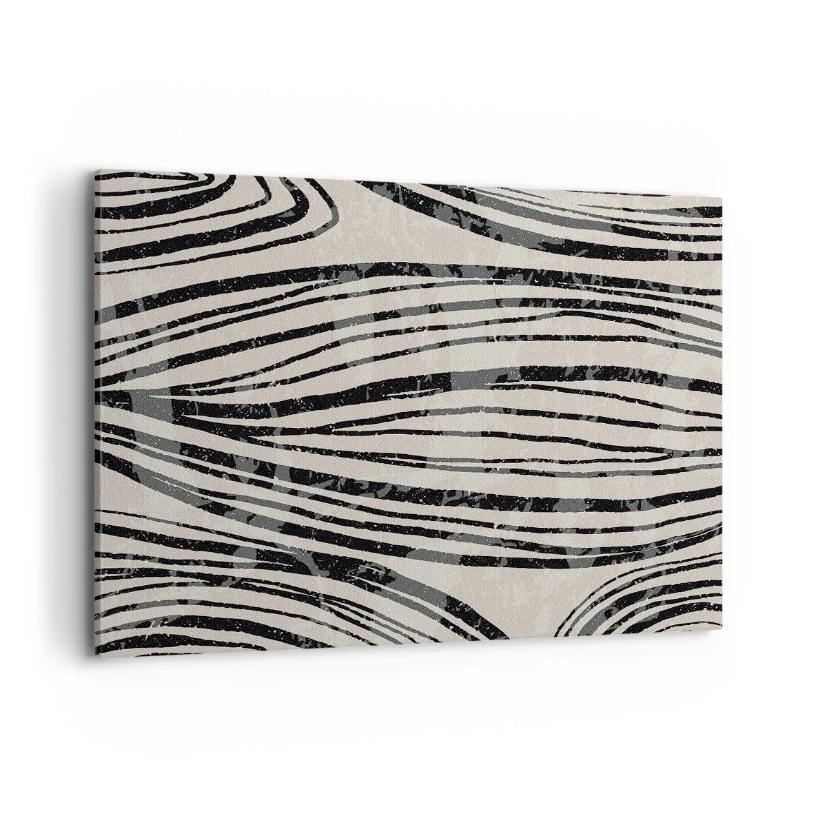 Lærredstryk - Billede på lærred - Et spild af linjer - 100x70 cm