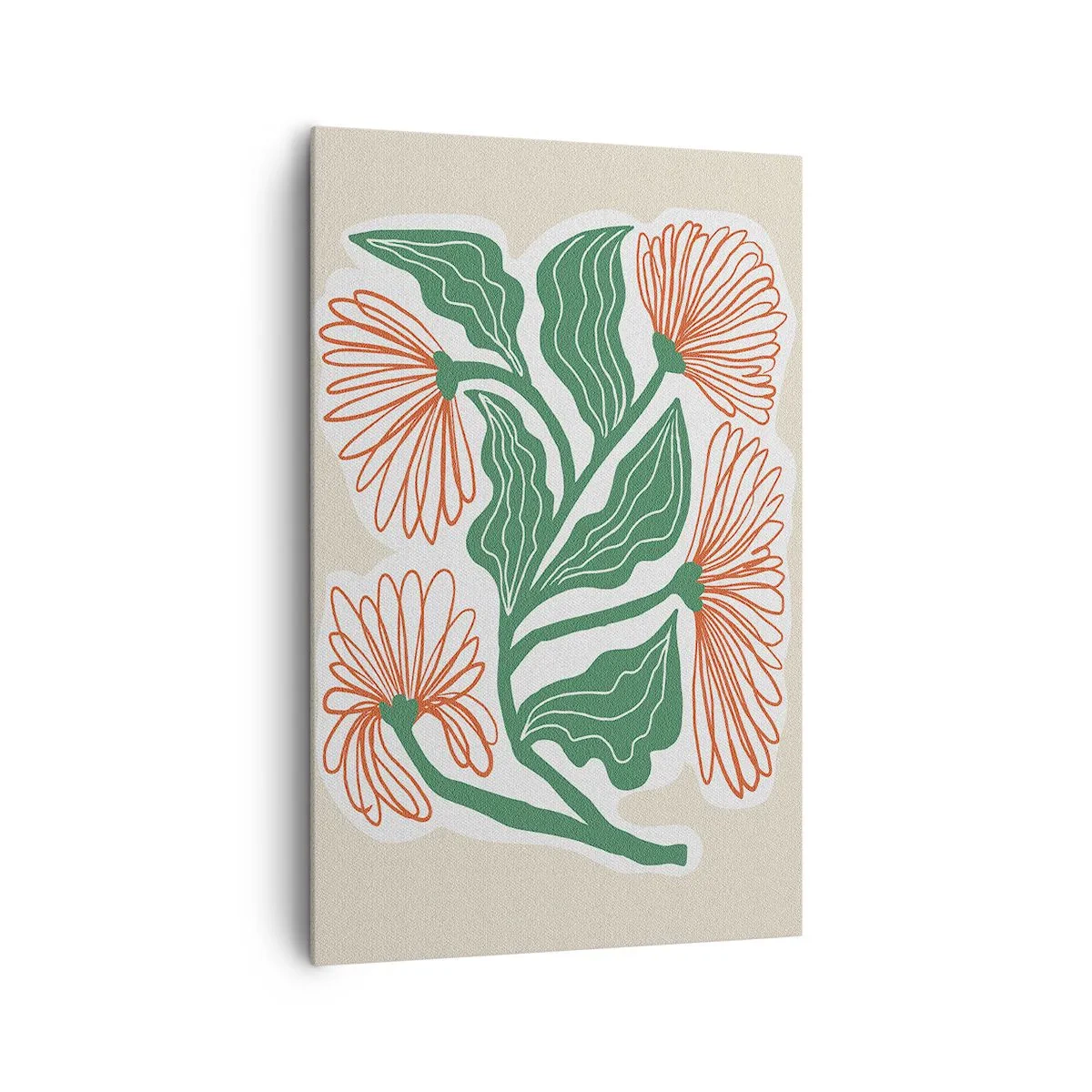 Lærredstryk - Billede på lærred - Folkeligt og moderne - 80x120 cm