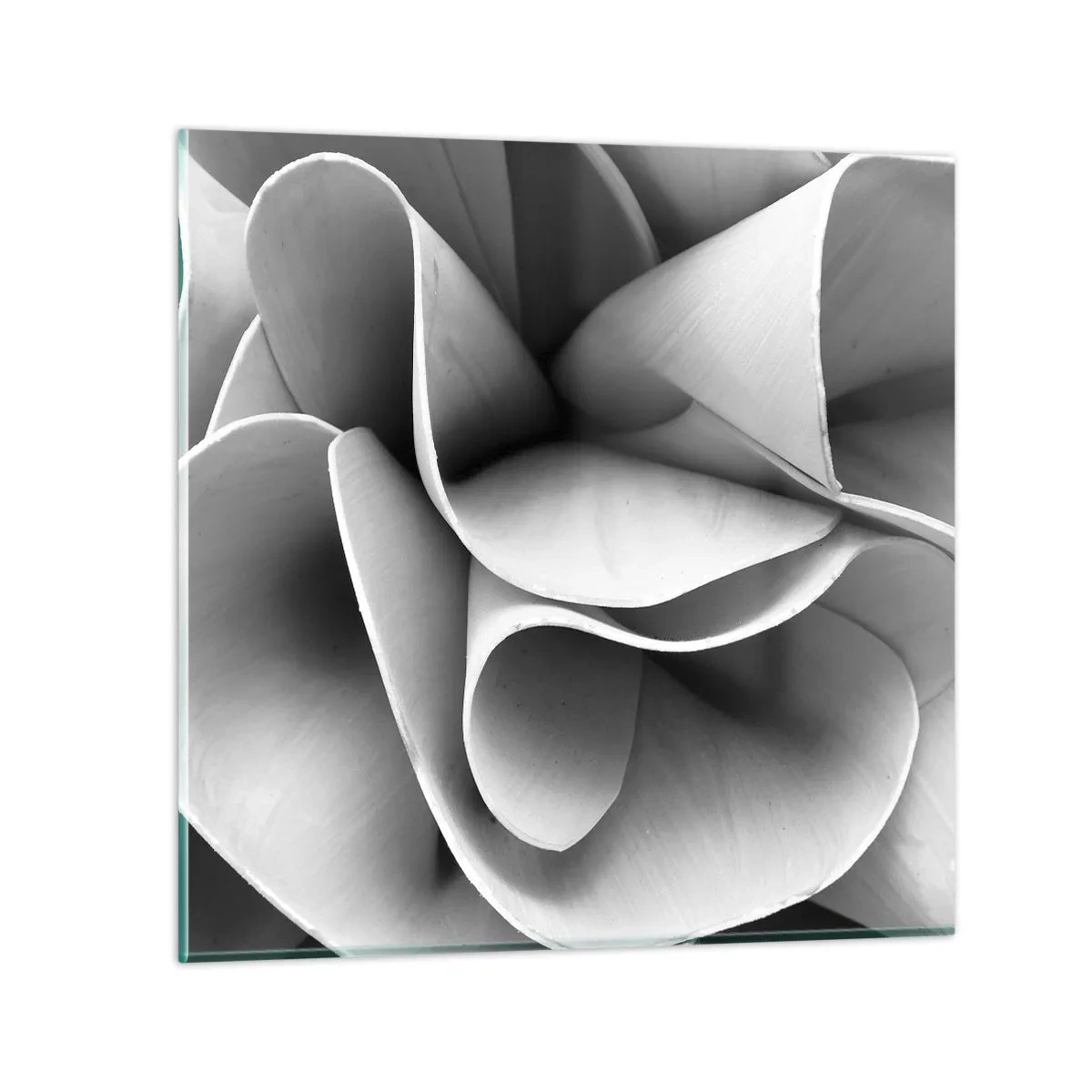 Billede på glas - Hvad der sker i rummet - 60x60 cm