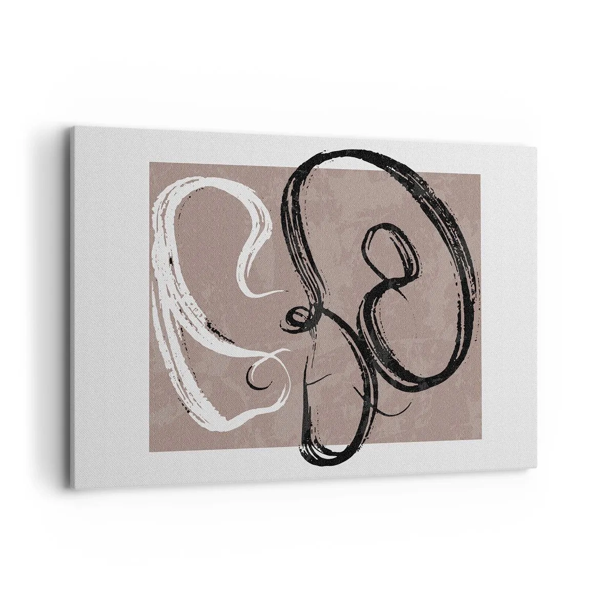 Lærredstryk - Billede på lærred - Komposition - en søgen efter fuldstændighed - 120x80 cm