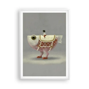 Plakat i hvid ramme - Rybonski rytter - 70x100 cm