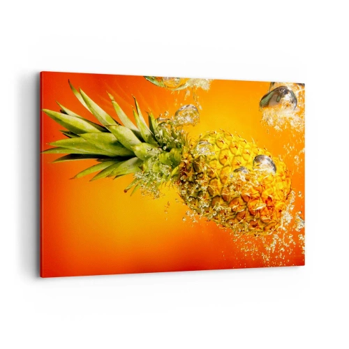 Lærredstryk - Billede på lærred - Tropisk saftig friskhed - 100x70 cm