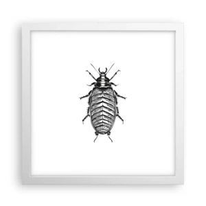 Plakat i hvid ramme - Sikke et eksemplar! - 30x30 cm