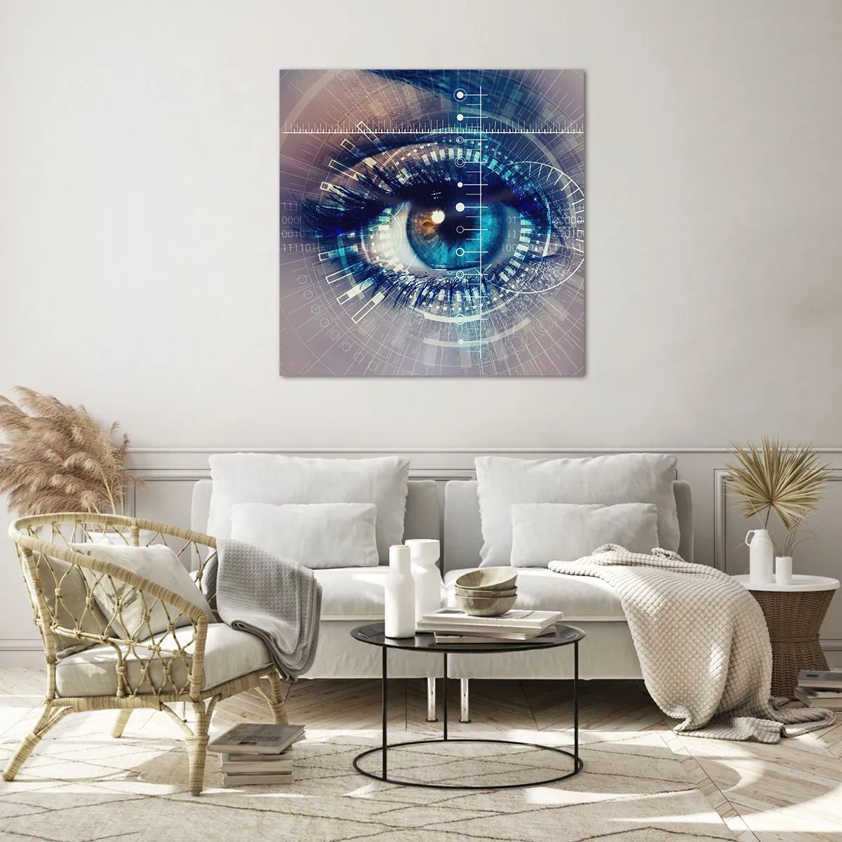 Billede på glas - Du tror, du kender mig - 70x70 cm