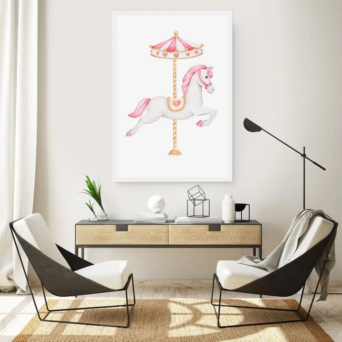 Plakat - Han satte af sted med en hov - 30x40 cm