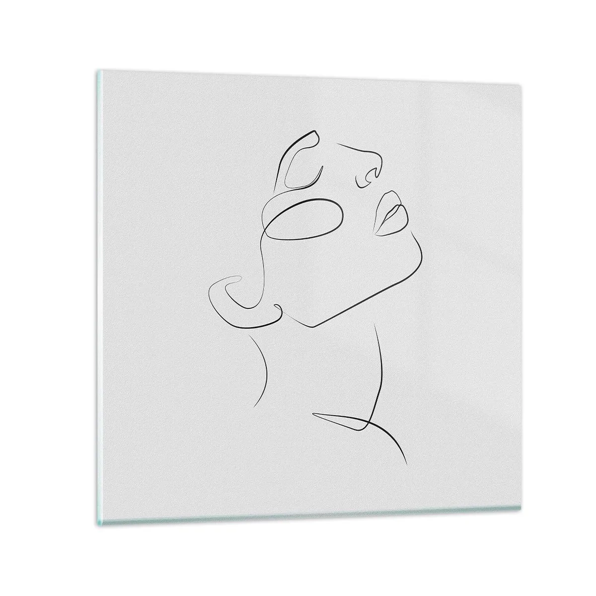 Billede på glas - En drømmes slyngninger - 40x40 cm