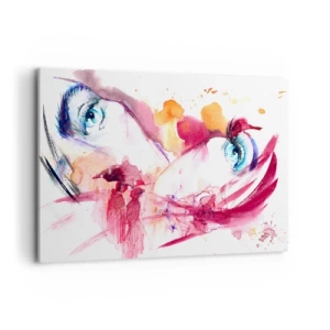 Lærredstryk - Billede på lærred - I nærheden af hinanden blomstrer verden - 100x70 cm