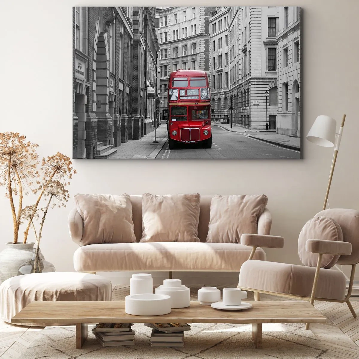 Lærredstryk - Billede på lærred - Hverdagen behøver ikke at være grå - 100x70 cm