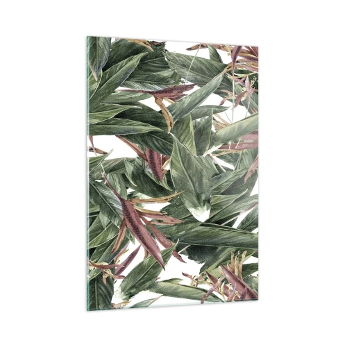 Billede på glas - Smaragd- og syrenbuskads - 50x70 cm