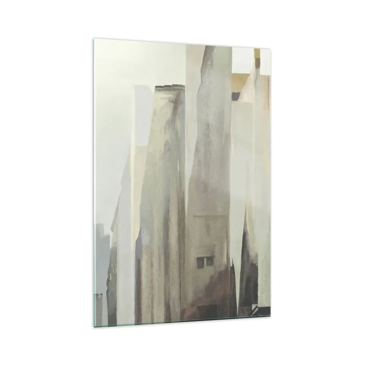 Billede på glas - En drøm om byen - 70x100 cm